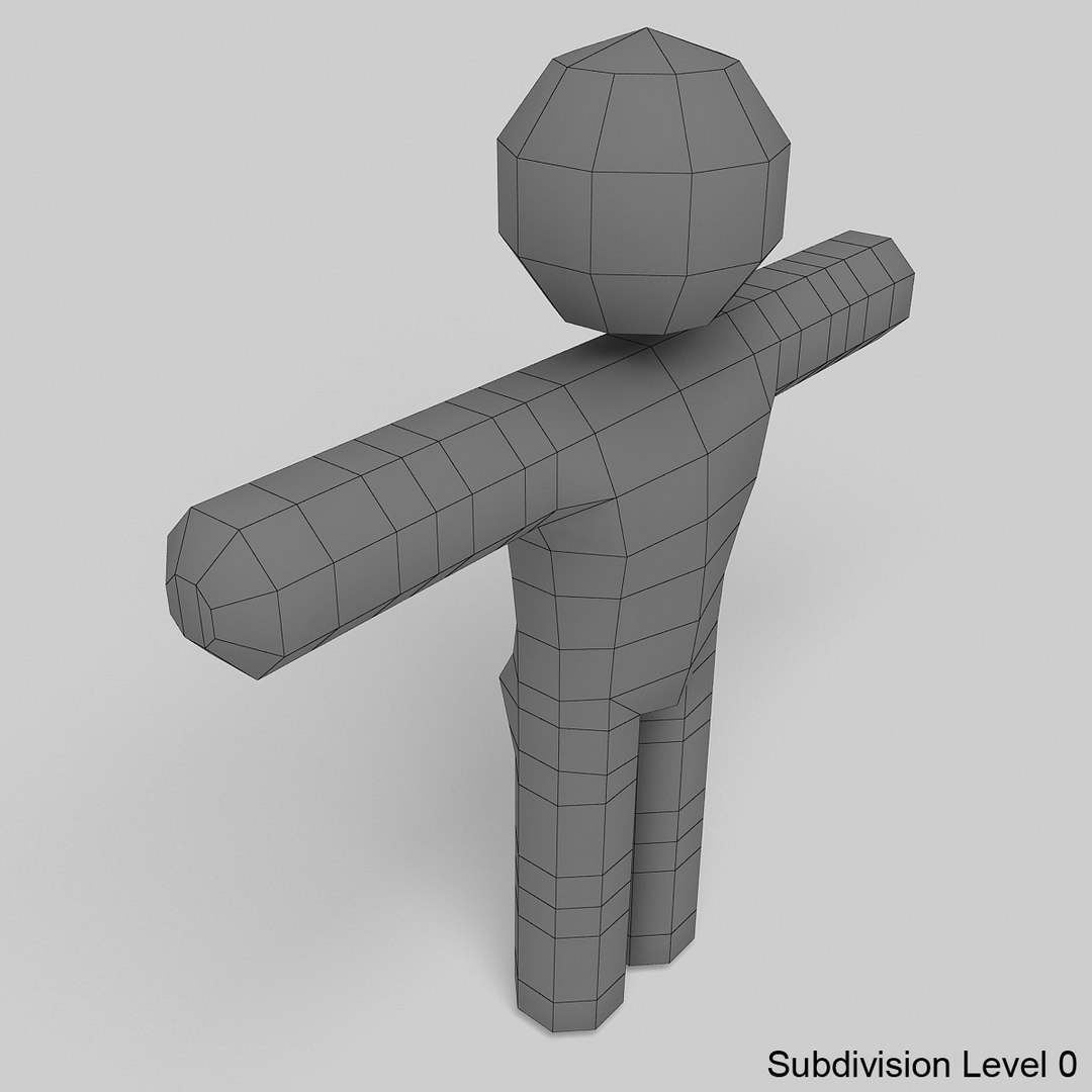 Rigged Biped 3d Model