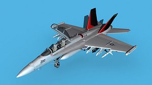 Boeing FA-18F Super Hornet V02 3D model