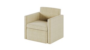 Upholstered Armchair 3D model