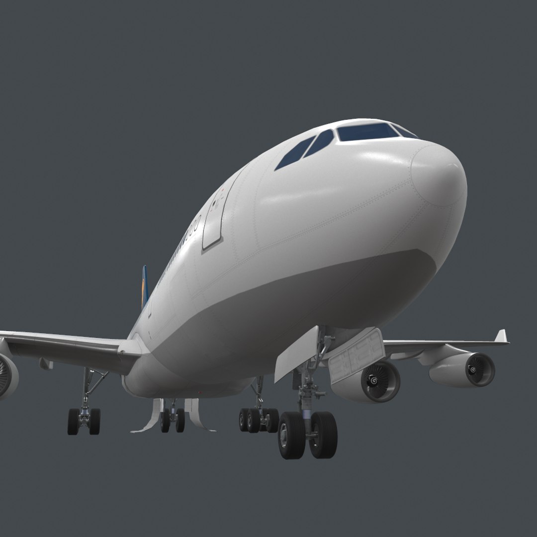 Real-time A343-300 Pbr 3D Model - TurboSquid 1405003