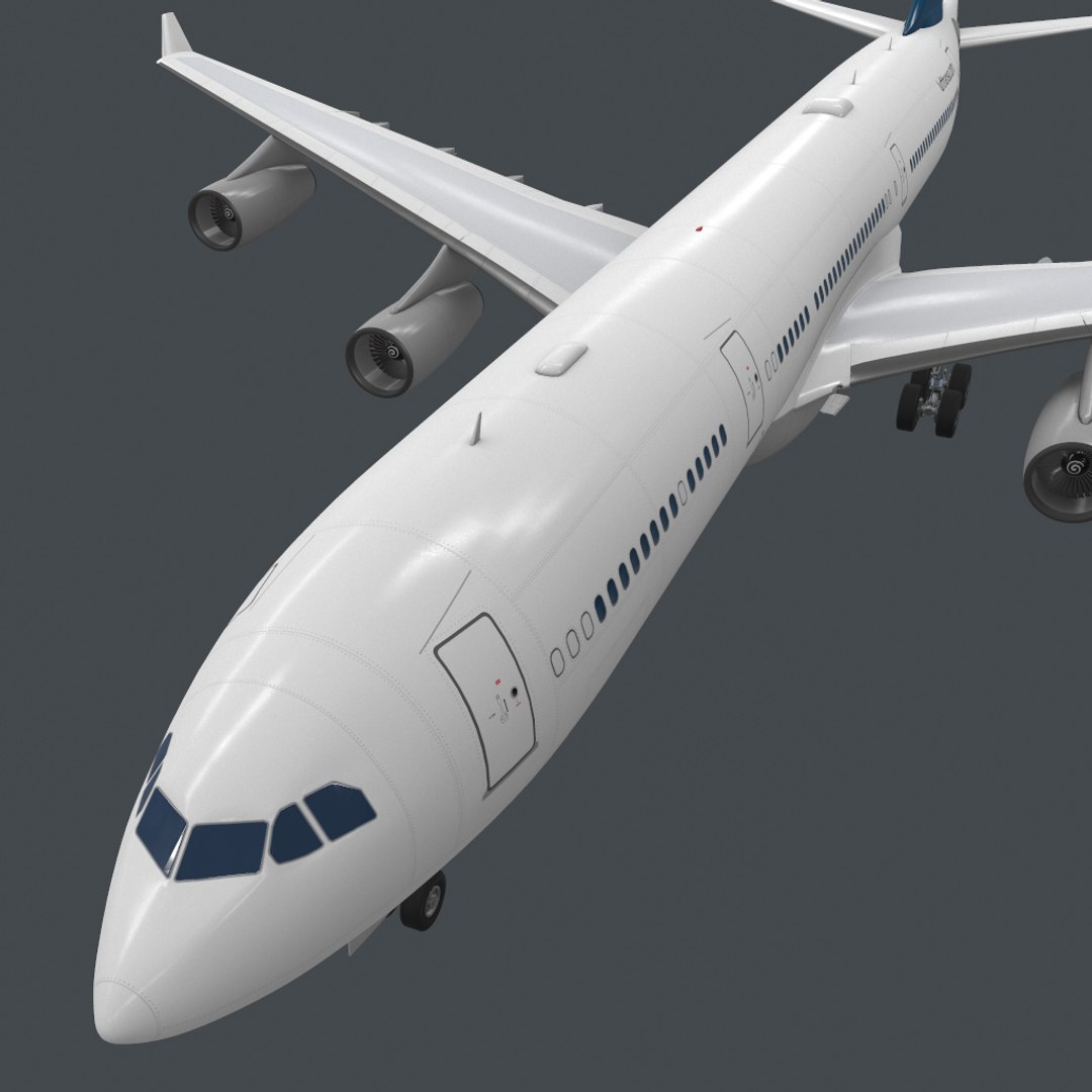 Real-time A343-300 Pbr 3D Model - TurboSquid 1405003