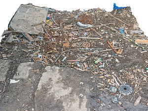 3D Industrial Debris Ground