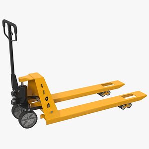 Pallet Jack Yellow 3D Model
