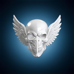 3D Raven Skull 3D Print Model model