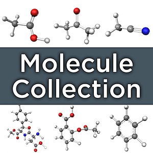molecules acid 3d obj