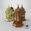 Islamic Lantern 3D Model Pack Ramadan Kareem Mosque Decor Lights