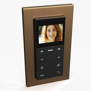 Video Entry Display Panel Copper Finish