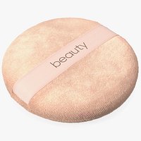Round Powder Puff with Strap Fur
