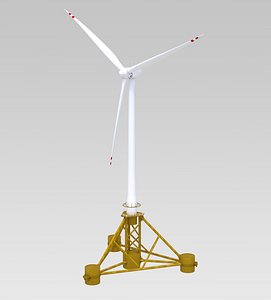 wind turbine offshore floating 5 model
