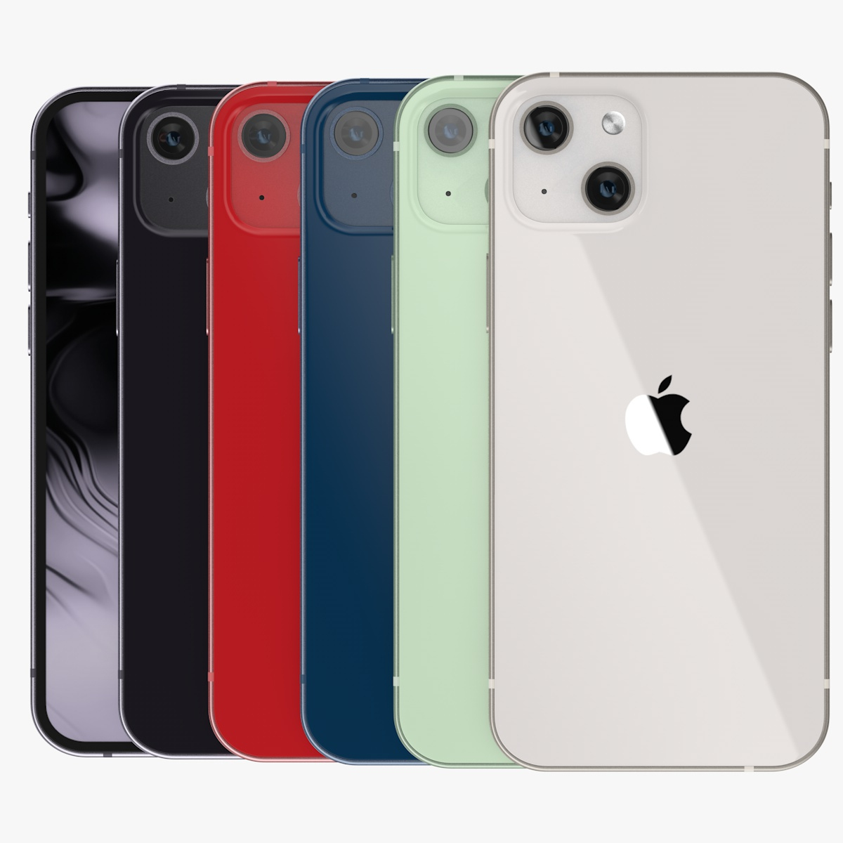 Apple IPhone 13 All Colors Model TurboSquid 1740661