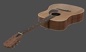 3D acoustic guitar model