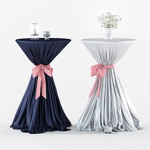 Coctail Table For Event 3D Model