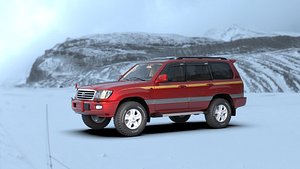 3D Toyota Land Cruiser 100 Series model