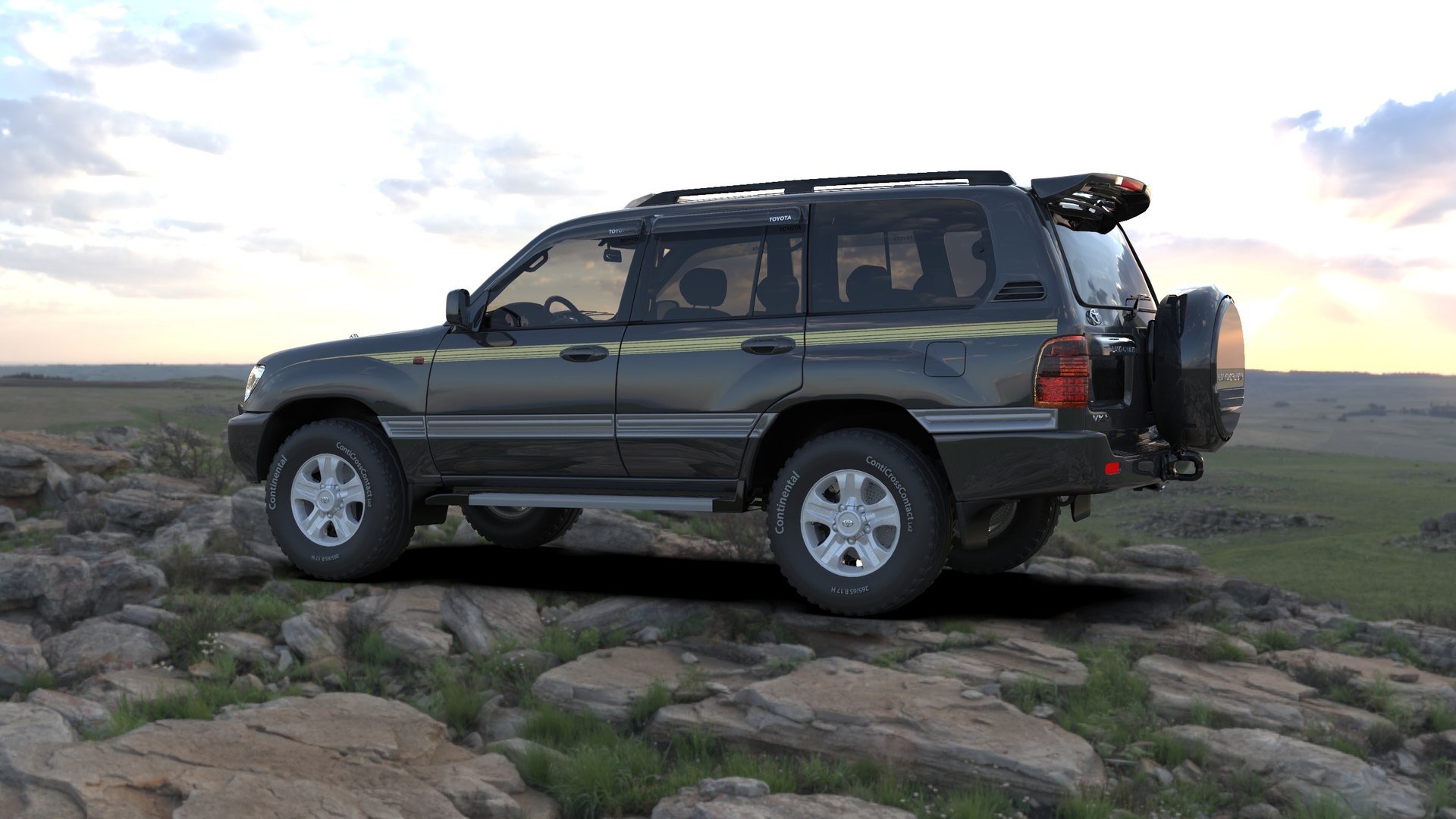 3D Toyota Land Cruiser 100 Series Model - TurboSquid 2037267