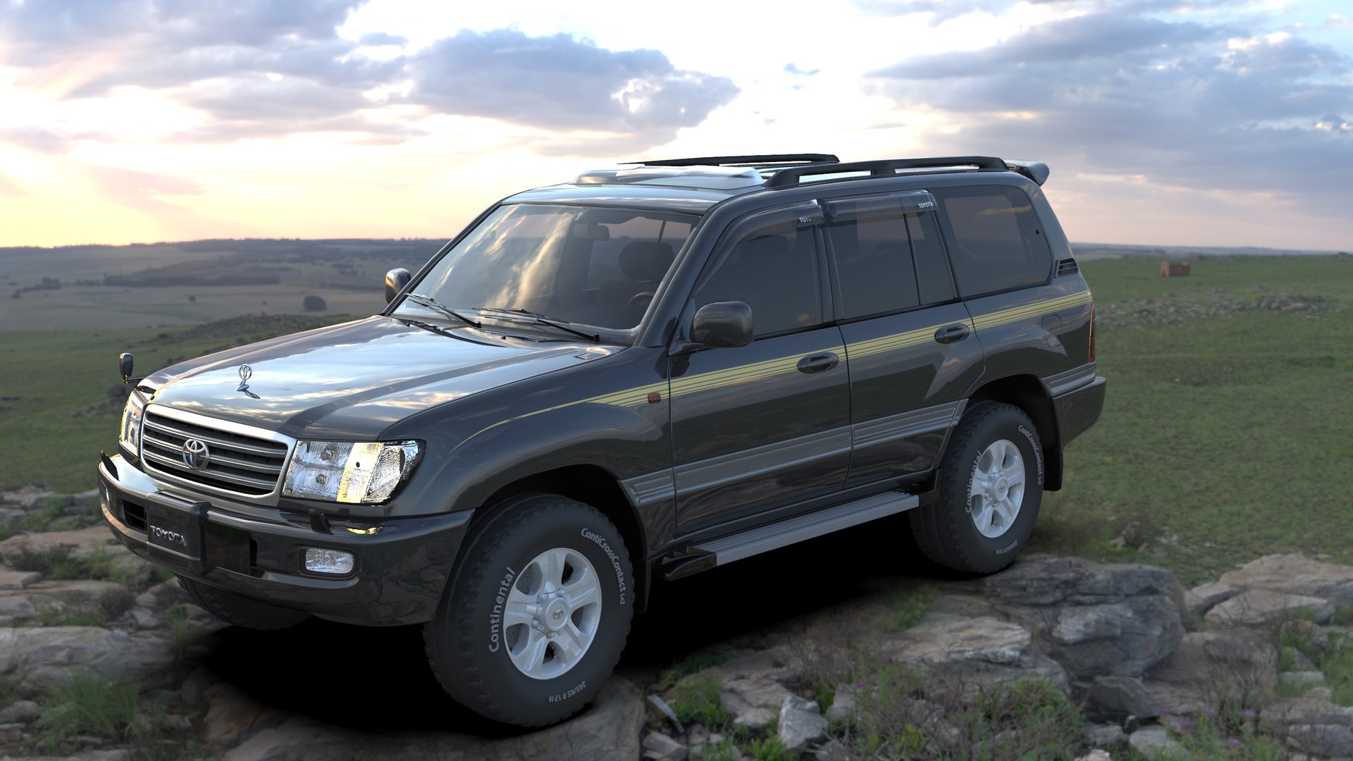 3D Toyota Land Cruiser 100 Series Model - TurboSquid 2037267