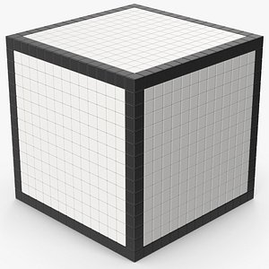 3D Puzzle Cube Black White