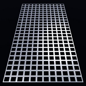Perforated panel with 56 percent opening 25O120 3D model