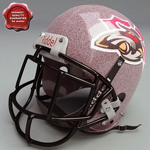 3d model football helmet