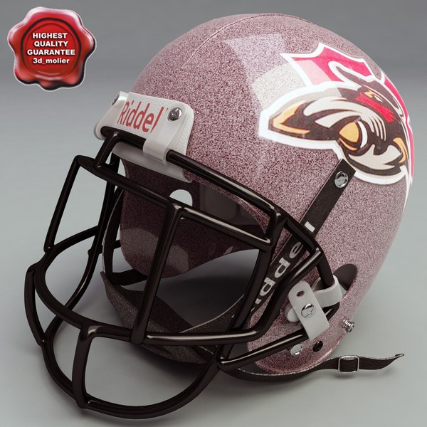 3d model football helmet
