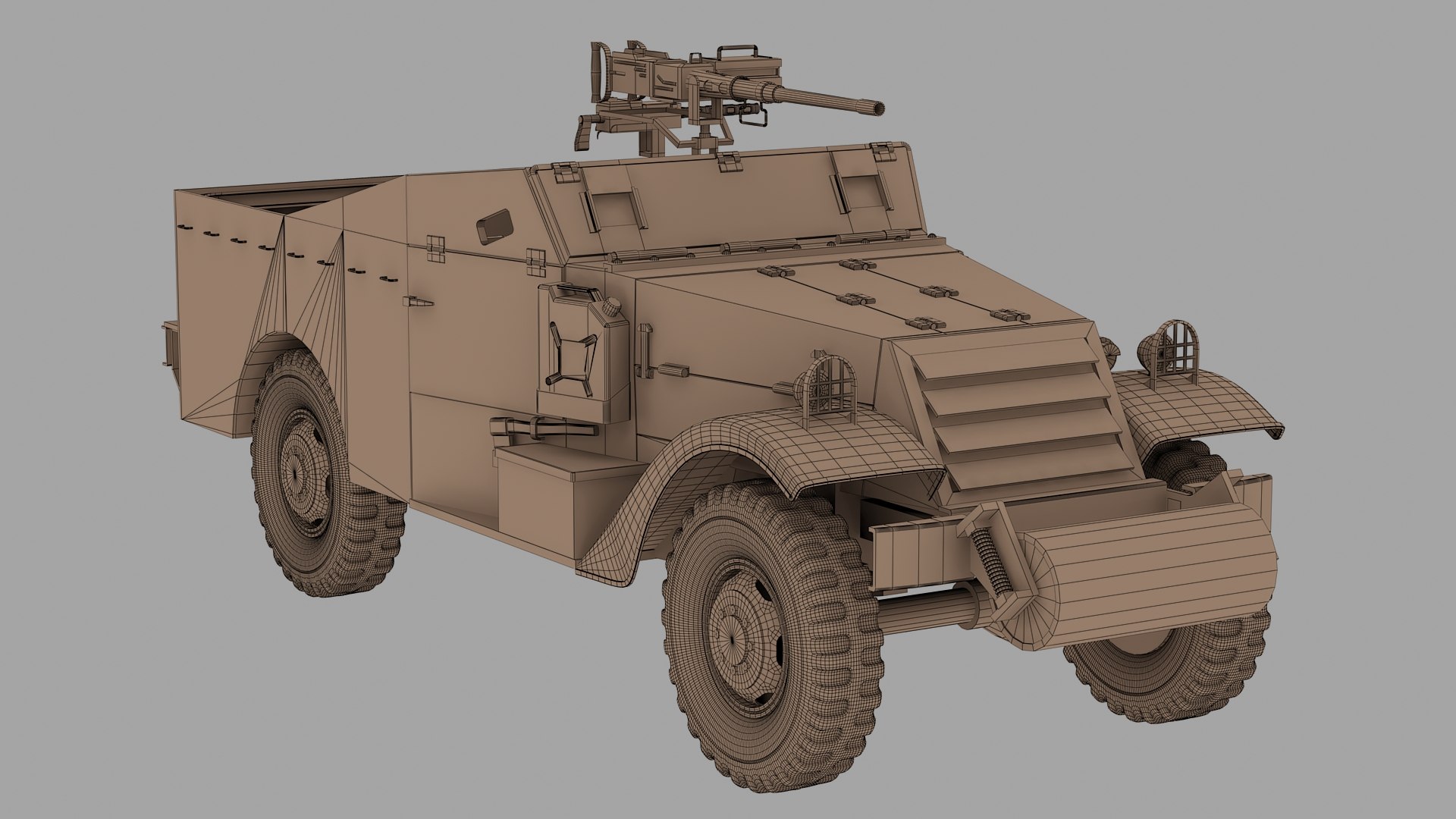 Ww2 M3a1 Scout Car 3D Model - TurboSquid 1558120