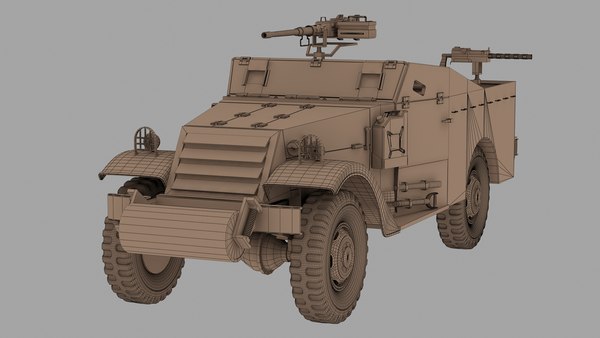 Ww2 m3a1 scout car 3D model - TurboSquid 1558120