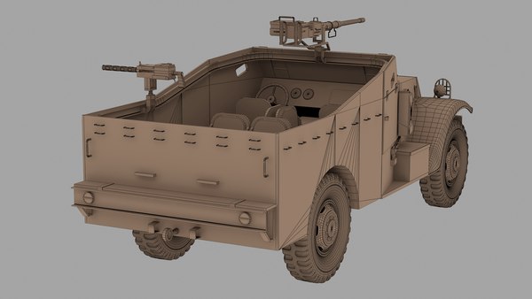 Ww2 m3a1 scout car 3D model - TurboSquid 1558120