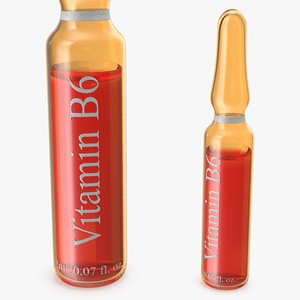 vitamin b6 pyridoxine 2ml 3D model