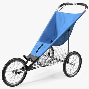 Running Stroller 3D model