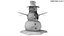 Detailed Snowman and Snow globe