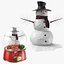 Detailed Snowman and Snow globe