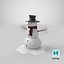 Detailed Snowman and Snow globe