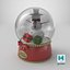 Detailed Snowman and Snow globe