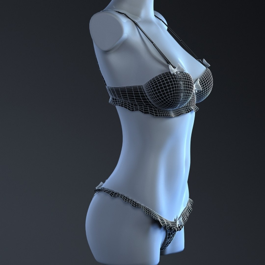 Underwear, bra, panties, thongs, erotic Beaulieu, linen, mannequin, girl ,  woman, body, combidress, chemise, tunic, corset, bra 2 3D Model $38 - .obj  .fbx .max - Free3D