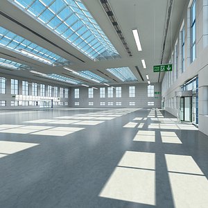 Warehouse Building Interior And Exterior