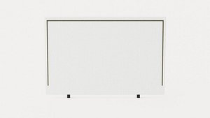 St Clair headboard - Brass rivets 3D