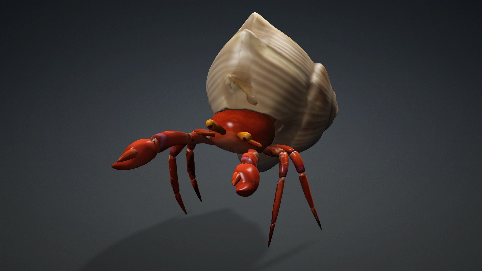 Hermit Crab-A1 3D https://p.turbosquid.com/ts-thumb/oW/07mxCK/0x/preview5/jpg/1761031799/1920x1080/fit_q87/95b1e3363792dd0cc80b43bdca58ac7abfabed8a/preview5.jpg