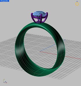 1 Stone ring soliter.3dm