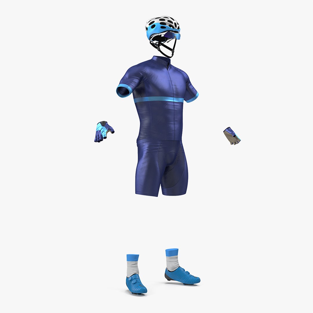 Cyclist Suit Generic 3D model preview