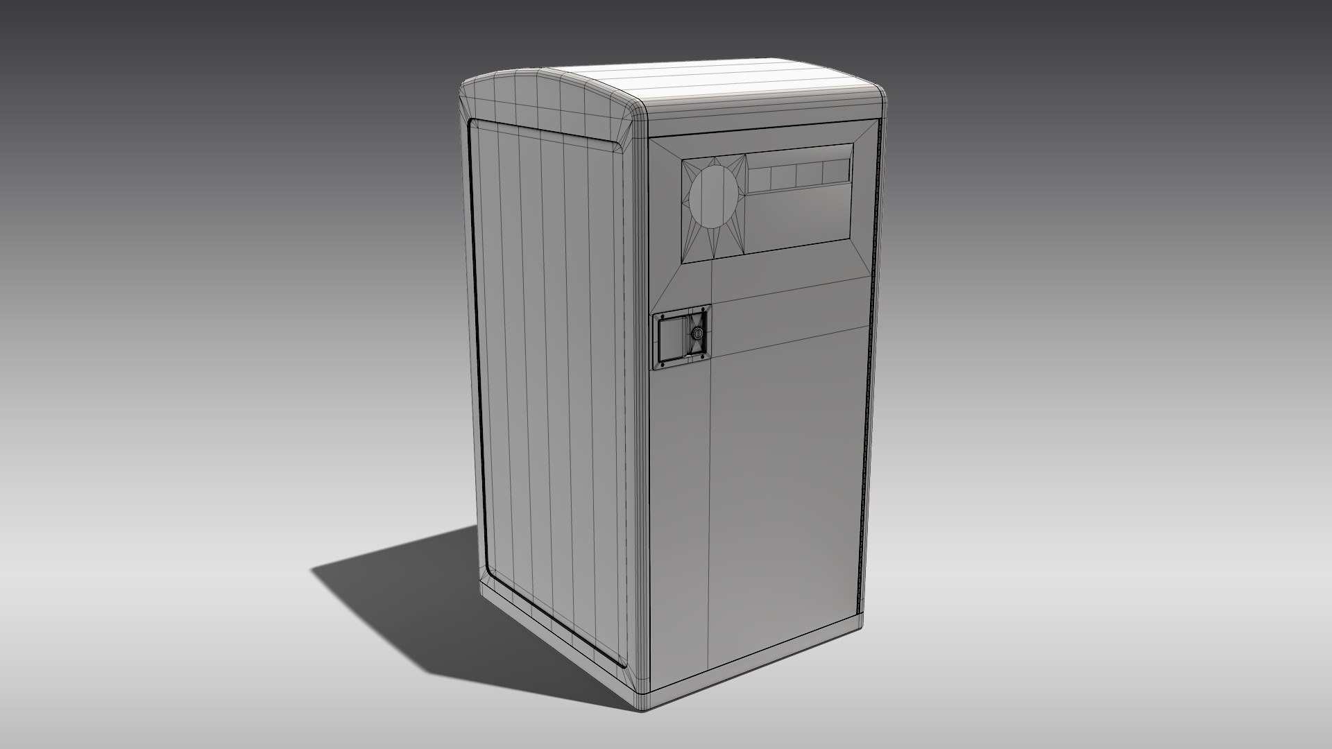Bigbelly sc5 single station 3D model - TurboSquid 1590638