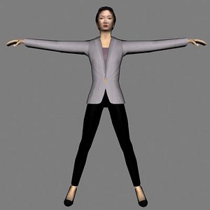 3d model of human woman female