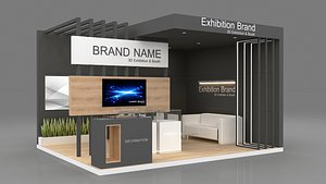 3D Model Exhibition Booth