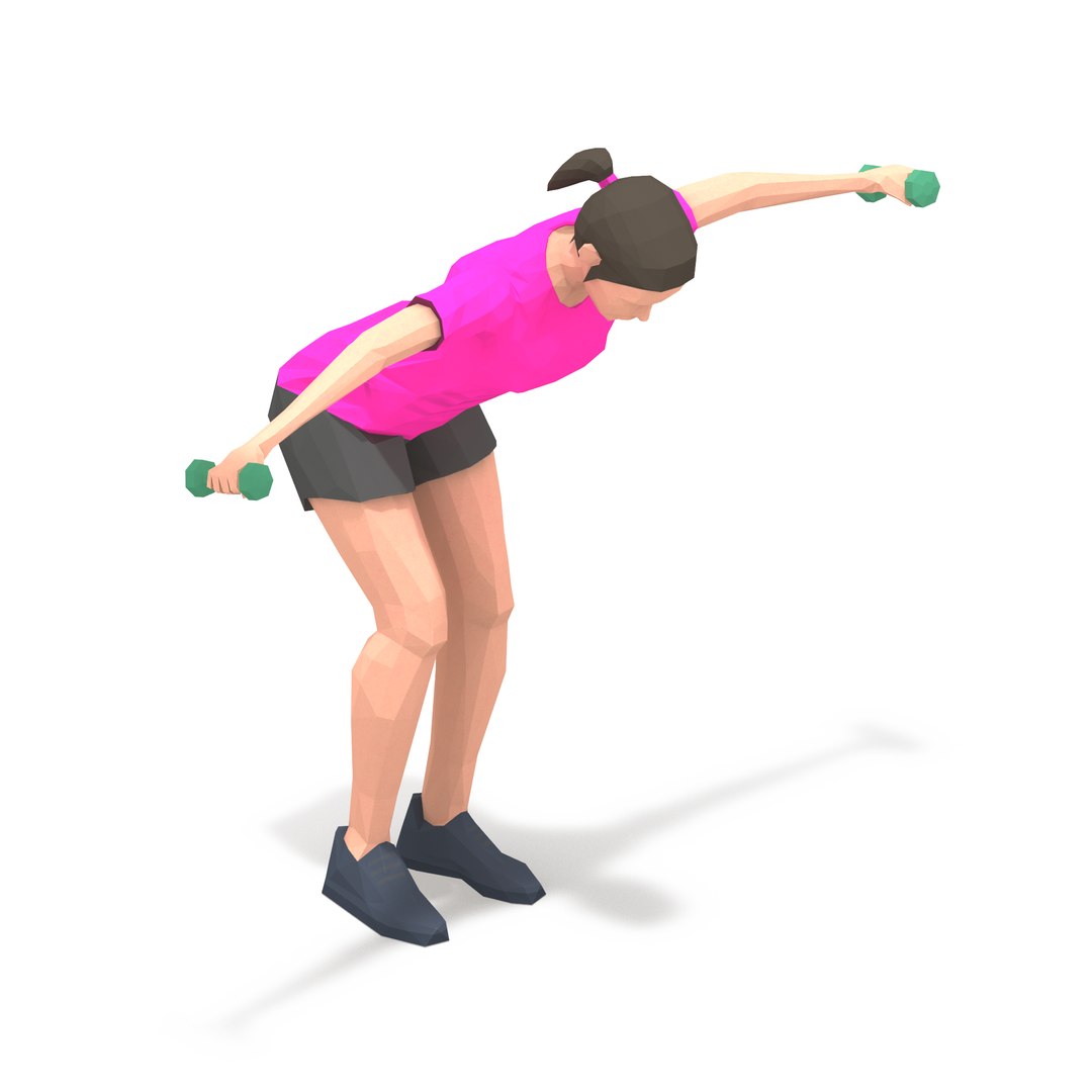 3D animations exercise woman model - TurboSquid 1706484