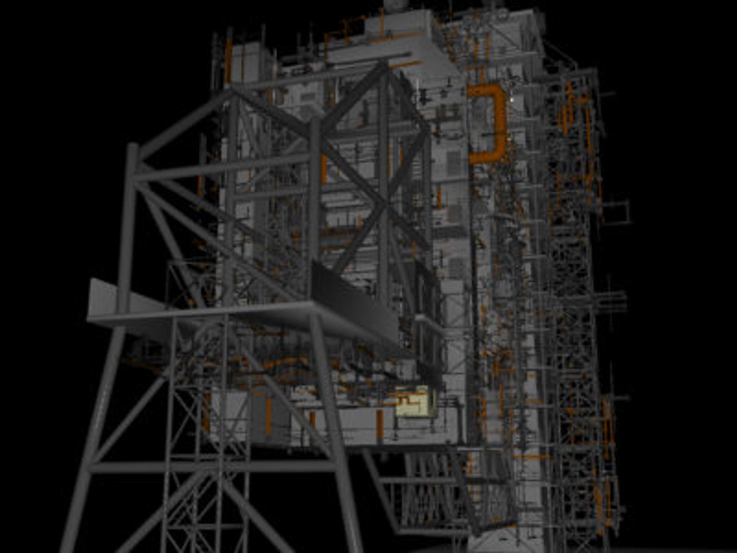 Space Shuttle Launch Tower 3d Model