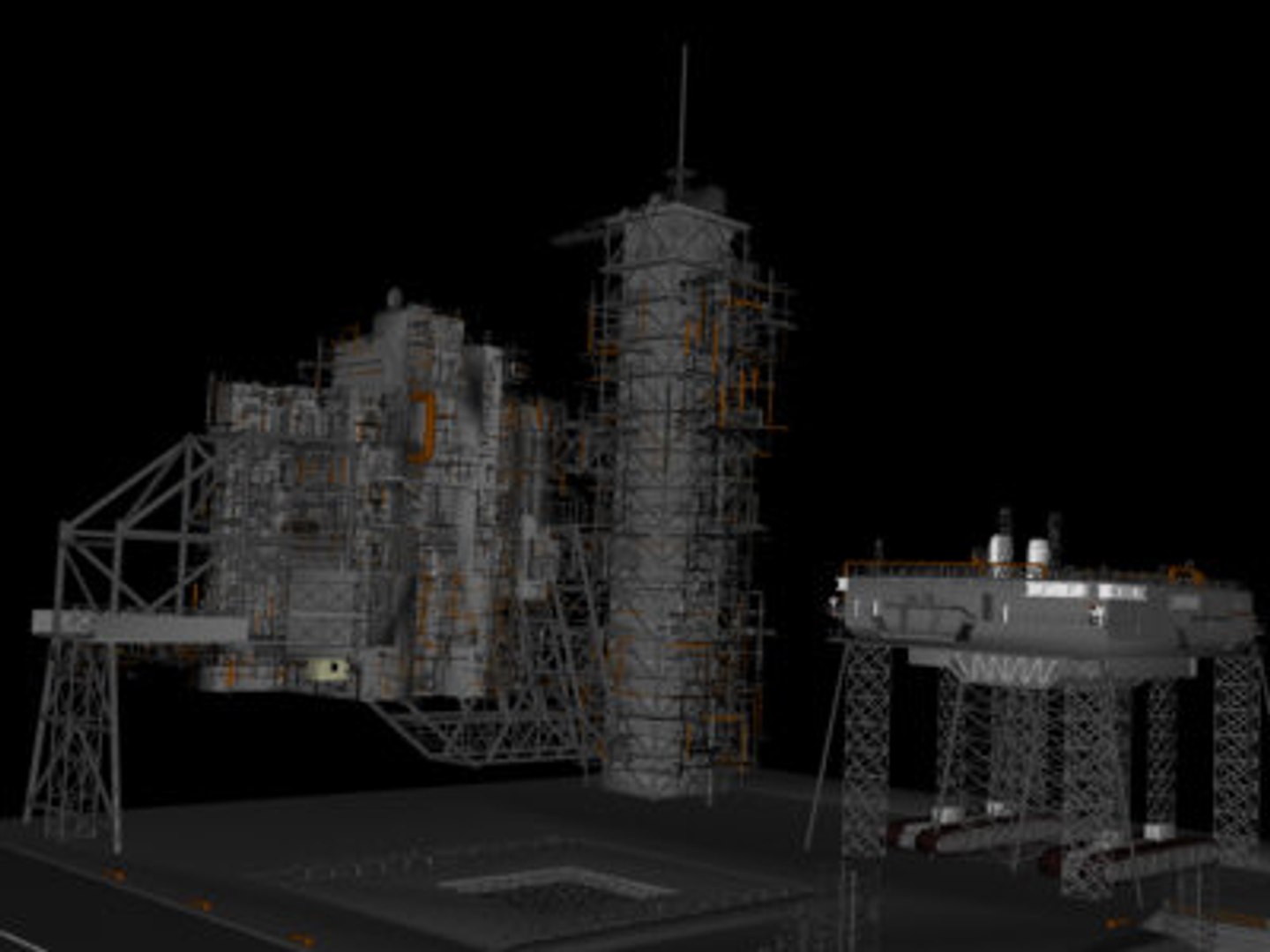Space Shuttle Launch Tower 3d Model