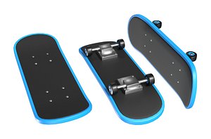 3D Skateboard PBR model