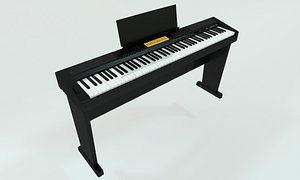 digital piano 3D model