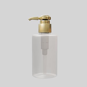 3D Soap Foam Bottle White model