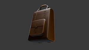 3D LEATHER BACKPACK OR BAG model