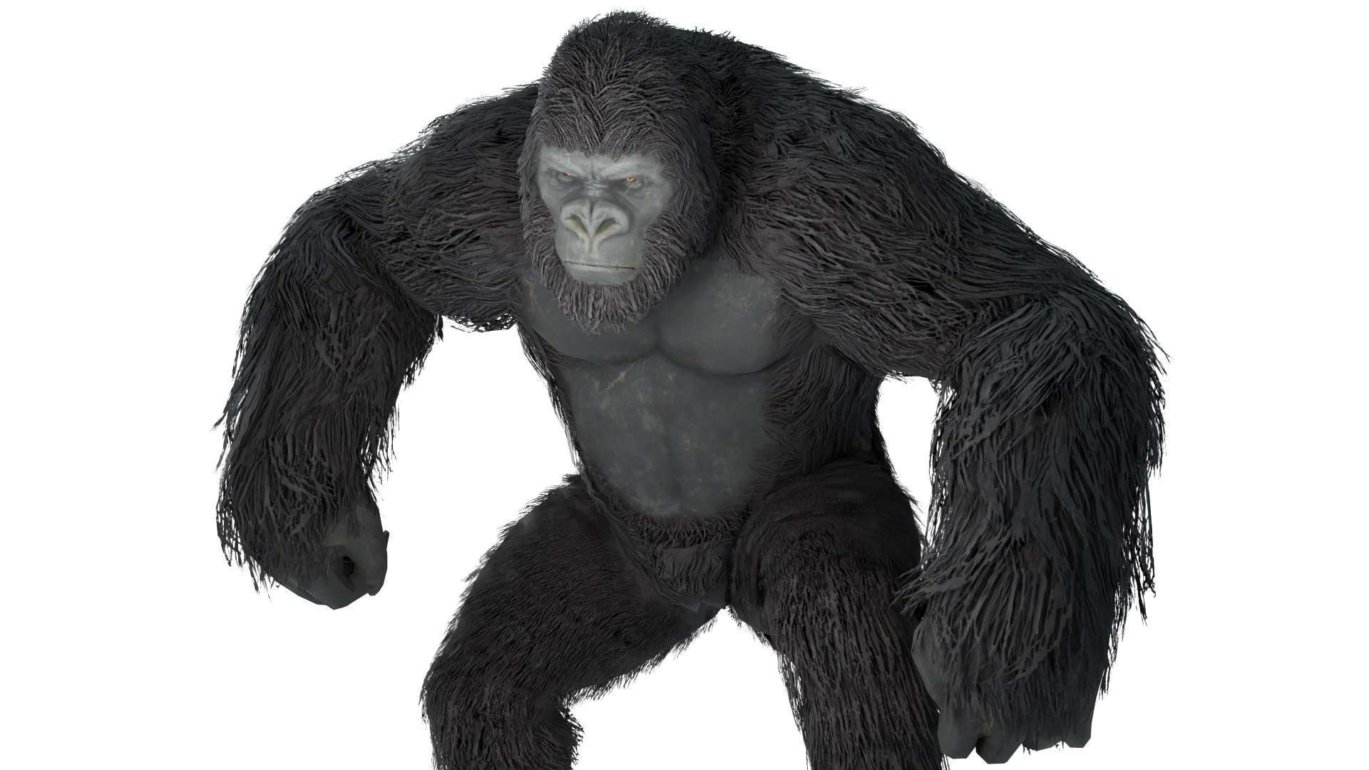 3D King Kong Gorilla Ultra Detailed 3D Model Fully Rigged 150 Animations https://p.turbosquid.com/ts-thumb/oW/HCF2r0/IT/image4/png/1763989510/1920x1080/fit_q87/d367baf05385a35e6f10321b70a447605657b6d6/image4.jpg