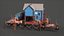 Angelköderladen Low Poly Spielbereites 3D-Modell Maya Substance Painter